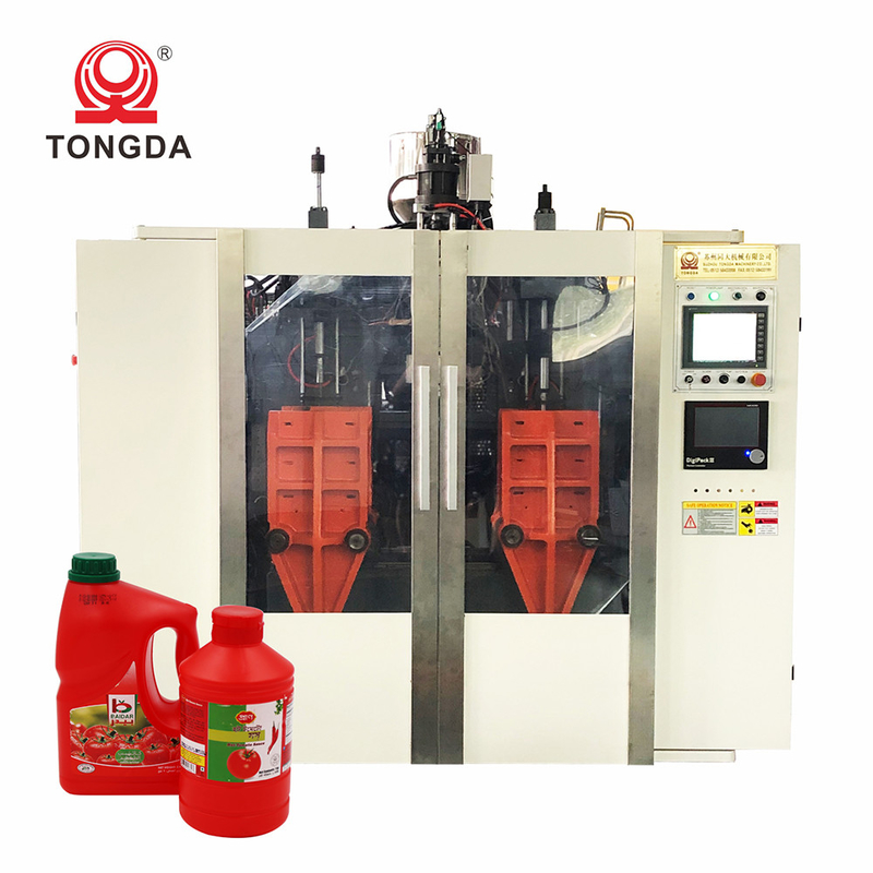 HDPE 5L Plastic Bottle Blow Molding Machine Fully Automatic Double Station